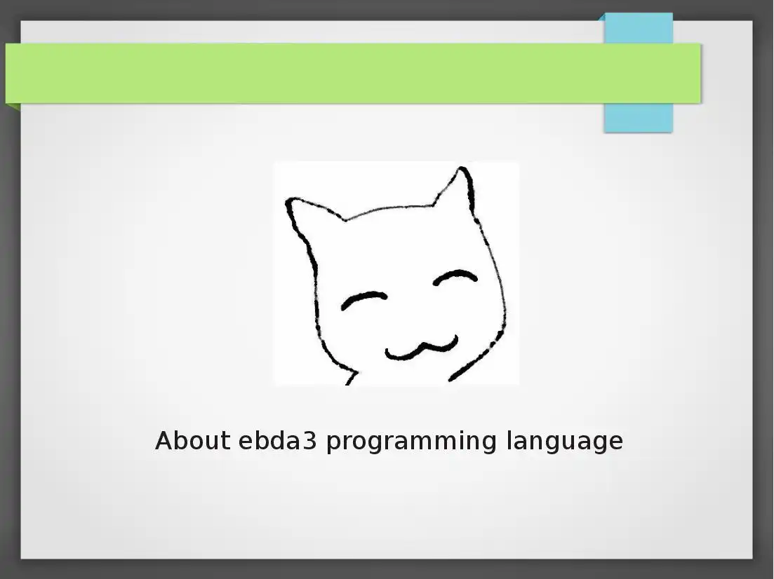 simple presentation about ebda3 programming language