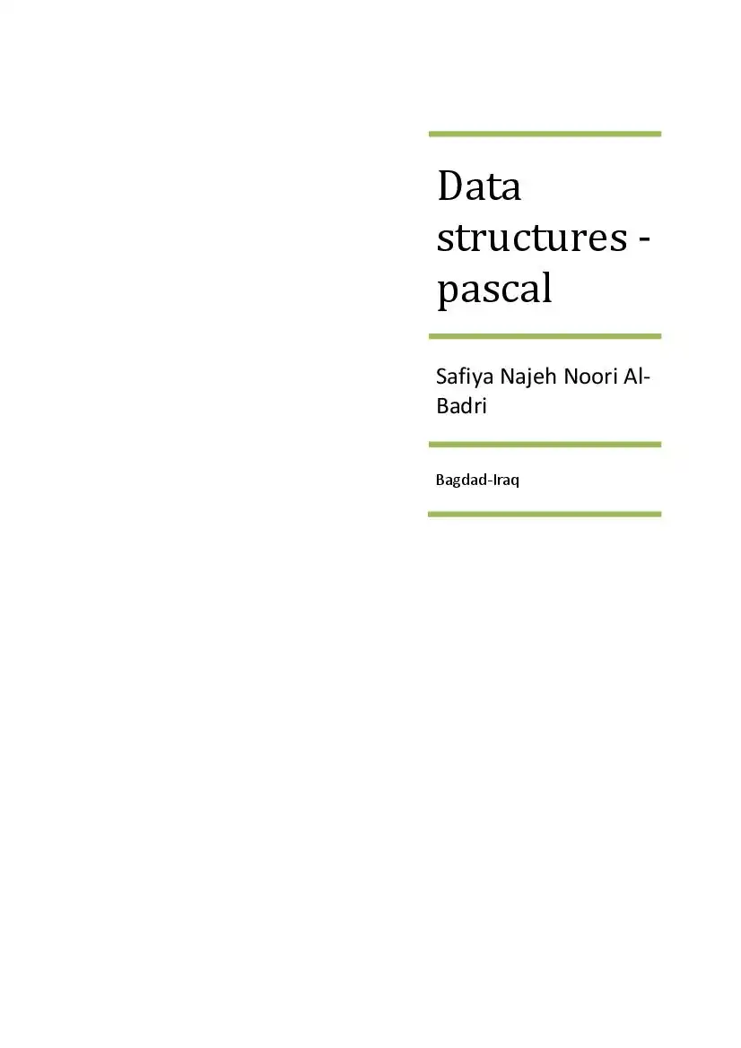 هياكل البيانات - لغة باسكال