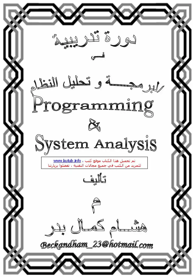 البرمجة وتحليل النظام