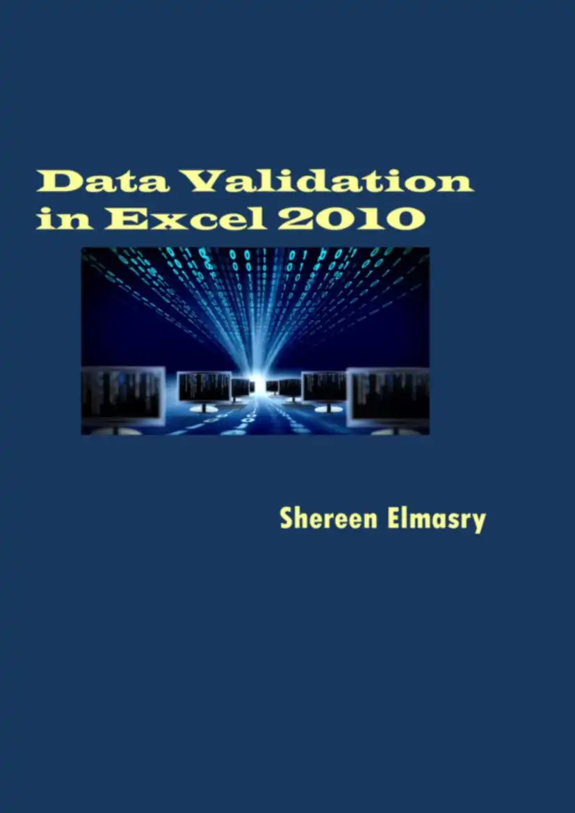 Data validation in Excel 2010