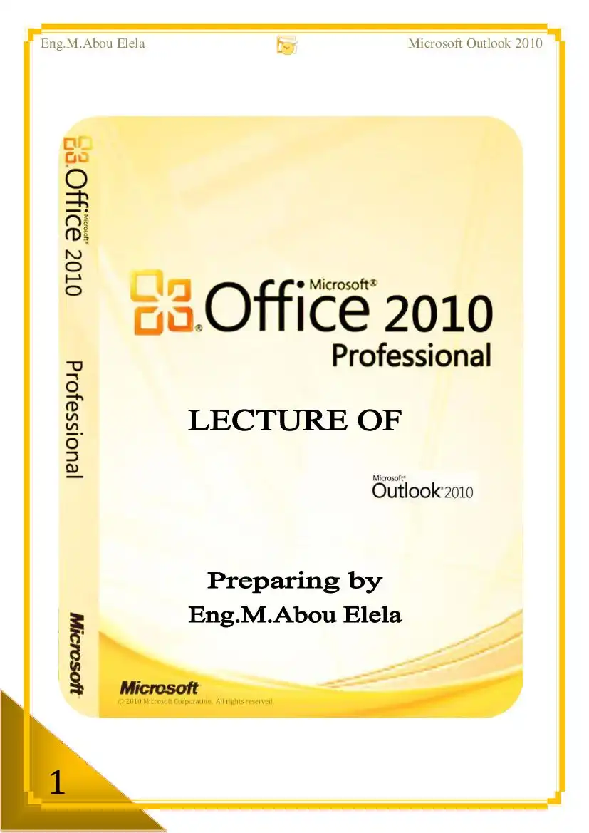 office outlook 2010
