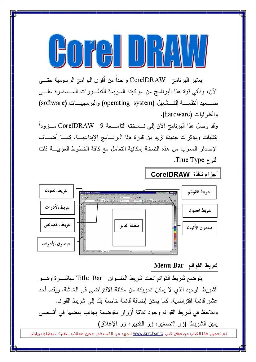 دروس في تعليم برنامج Corel Draw