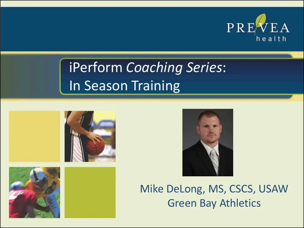 iPerform Coaching Series: In Season Training
