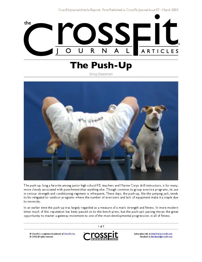 CrossFit Journal Article